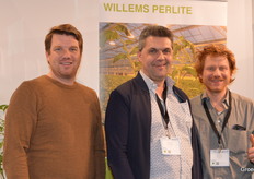 You can mix substrates to grow peat-free, or just use perlite alone. Niels Willems, Kurt Lauwers and Sven Willems of Willems Perlite often had their booth full of growers, including a whole club from West Flanders.